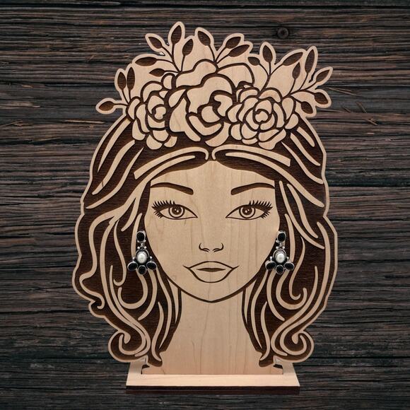 FEDERICO JIMENEZ Sterling Silver Onyx & Grey Pearl Cluster Dangle Post Earrings - Picture 3 of 3